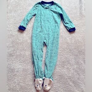 Carter’s Footie Pajamas PJs Bears Fish 5T